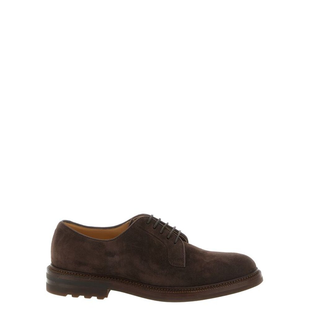 Brunello Cucinelli Men Suede Derby